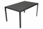 Gartentisch aus Aluminium TRENTO 150 x 90 cm - schwarz