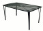 Gartentisch aus Metall ASTOR (150 x 90 cm) - Einspritz der RAL-Farbe schwarz