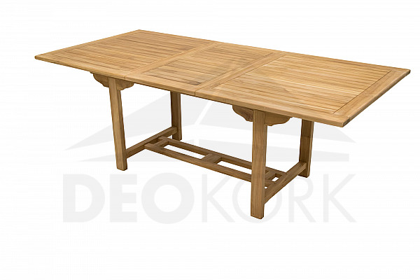 Gartentisch aus Teak MONTANA 160/210 x 90 cm