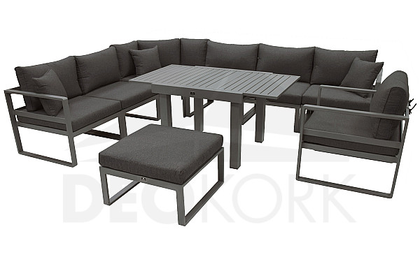 Loungegruppe modular aus Aluminium TITANIUM - eigene Sitzgruppe