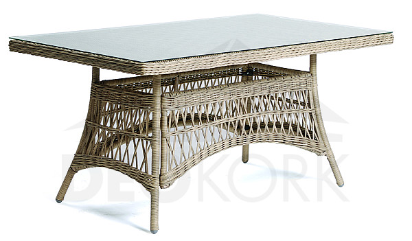 Gartentisch aus Polyrattan OXFORD 160x90 cm