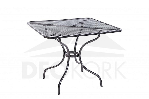 Gartentisch aus Metall 90 x 90 cm