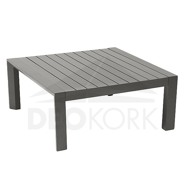 Gartentisch aus Aluminium VANCOUVER 89x89 cm (graubraun)
