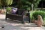 Gartensofa aus Polyrattan CORFU LOVE SEAT MAX (braun)