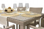 Gartentisch aus Polyrattan NAPOLI  160x80 cm grau-beige