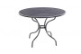 Gartentisch aus Metall ø105 cm, ohne Sonnenschirmloch