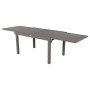 Gartentisch aus Aluminium FERRARA 135/270x90 cm (graubraun)