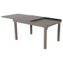 Gartentisch aus Aluminium FERRARA 135/270x90 cm (graubraun)