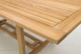 Gartentisch aus Teak MONTANA 160/210 x 90 cm